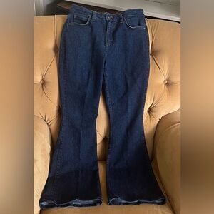 Lee Dark Blue Flare Women's Jeans